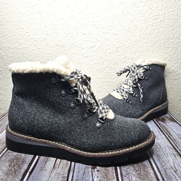 Madden NYC Women's Hiker Wedge Lace Up Boots size 10 - Picture 1 of 7